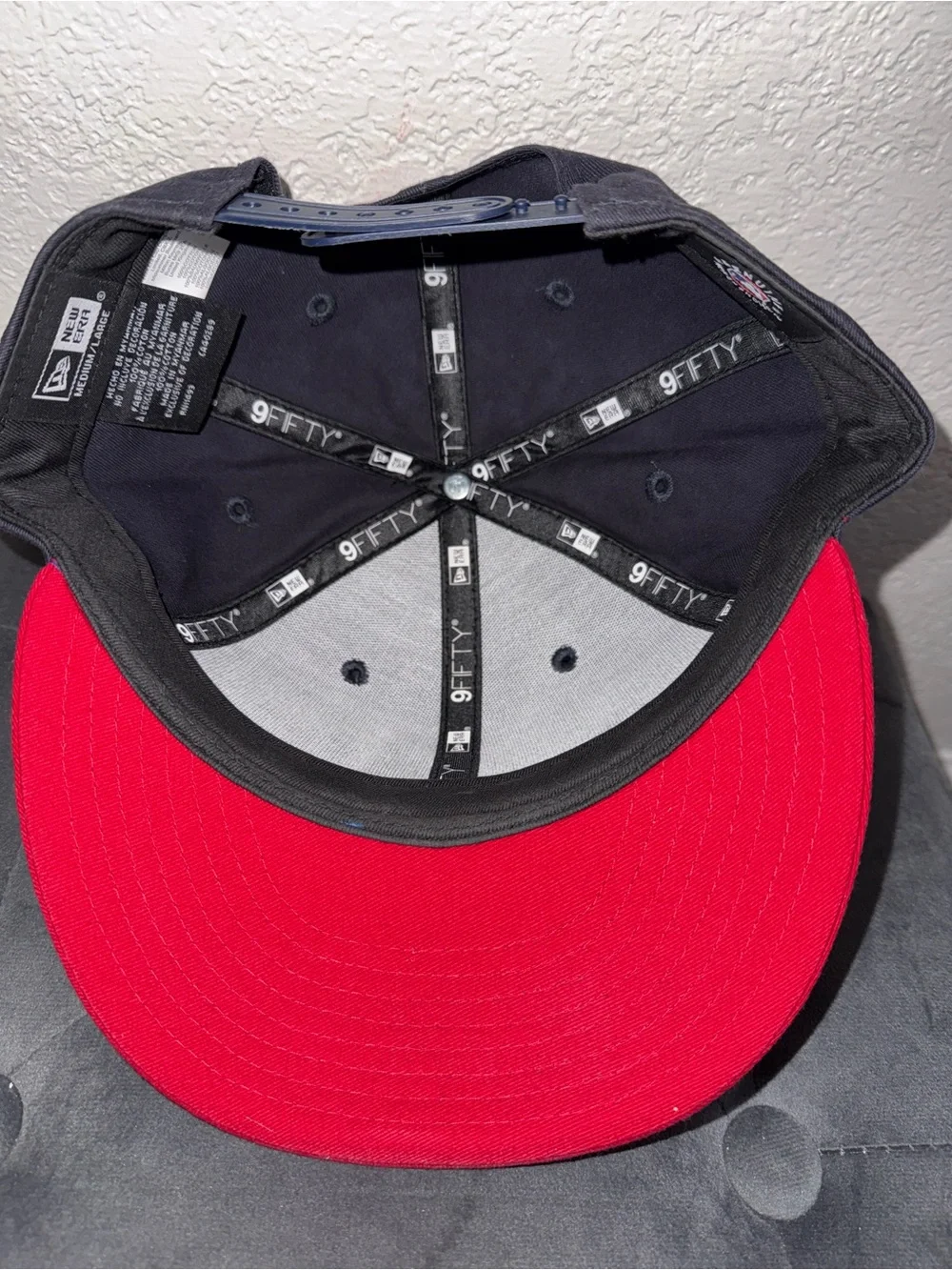 New Era Atlanta Braves Two-Tone Snapback Cap - Navy & Red